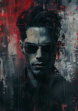 Man with Sunglasses Portrait