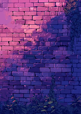 Purple Brick Wall