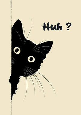 Meme Curious Cat Silhouette