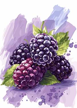 Blackberry Illustration