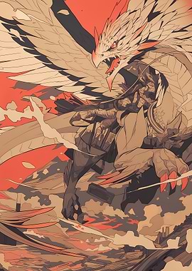 Fiery Dragon Illustration