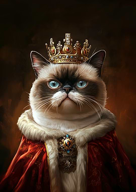 Cat King Portrait