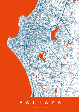 MAP PATTAYA THAILAND