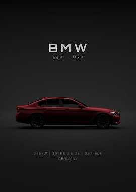 BMW 540i G30 Red Specs