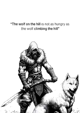 The wolf on the hill