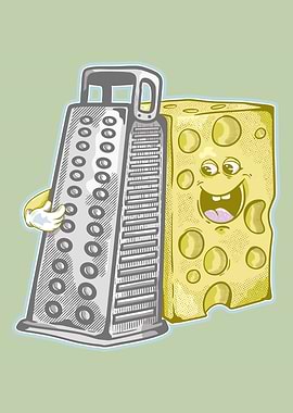 Cheese Grater and Cheese