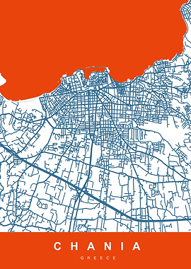 MAP CHANIA GREECE
