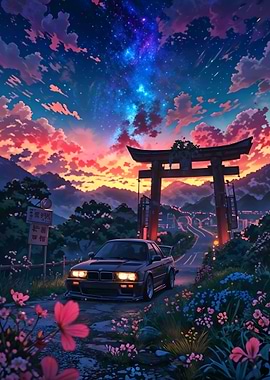 BMW M3 E30 Tori landscape