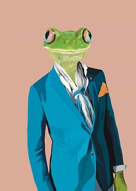 Frog in a suit