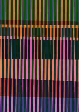 Bold Abstract Stripes in Vibrant Colors | Modern Geometric Art