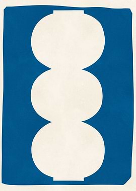 Vase in blue background