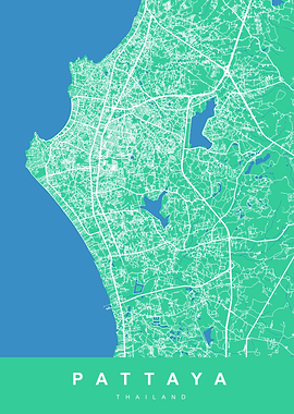 MAP PATTAYA THAILAND
