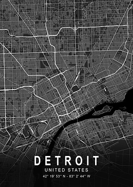 Detroit Dark Map