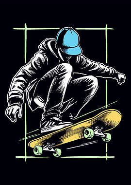 Skateboarder Illustration