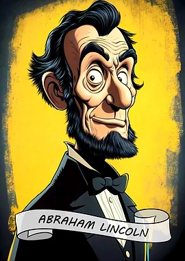Abraham Lincoln Caricature Portrait