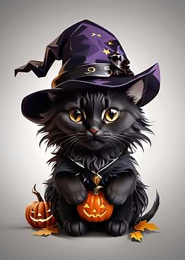 Cute Halloween Cat