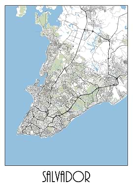 Salvador City Map
