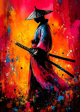Samurai Warrior Painting