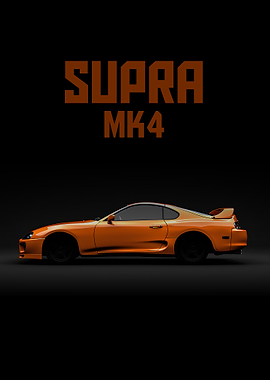Orange Supra MK4
