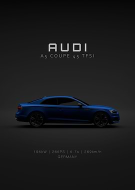 Audi A5 Coupe Blue