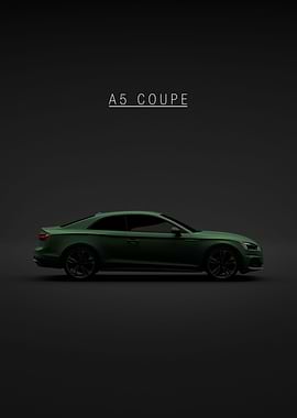 Green Audi A5 Coupe 2020