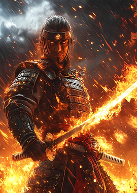 Samurai in Flames