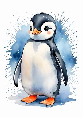 Penguin Watercolor