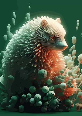 Hedgehog 3D Illustration