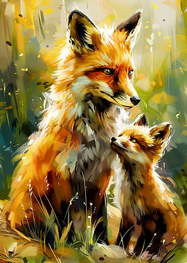 Fox Family Portrait