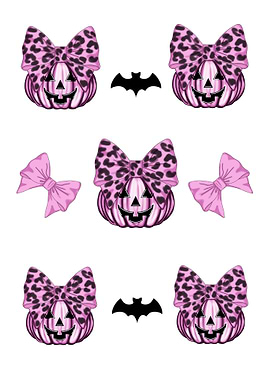 Pink Pumpkin Halloween Pattern