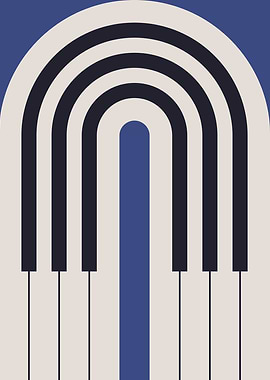 Piano in form of arch