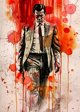 Man in Suit Watercolor
