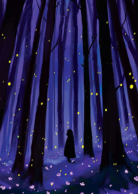 Enchanted Firefly Forest