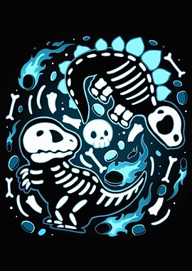 Skeleton Dinosaur Art