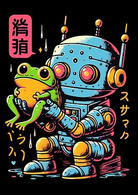 Robot and Frog Friends