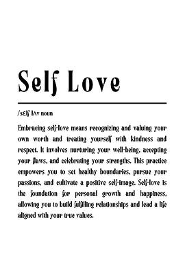 Self Love Definition