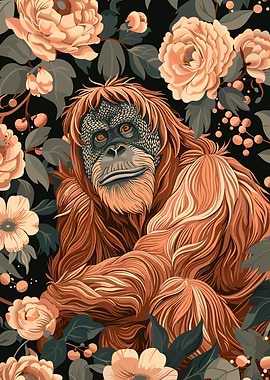Orangutan in Bloom