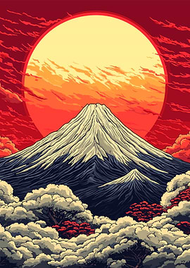 Mount Fuji Sunset