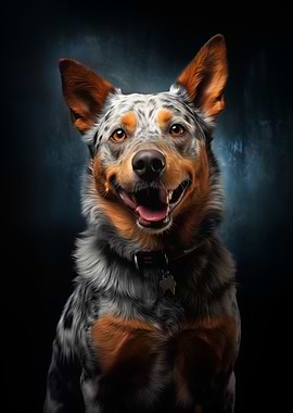 Smiling Australian Cattle Dog