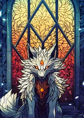 Stained Glass Fox