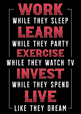 Work While They Sleep Stock Market Motivation