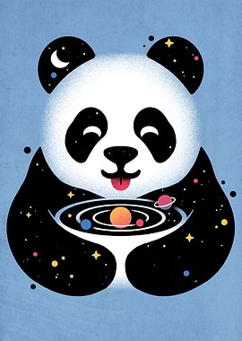 Panda Holding the Universe