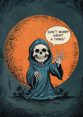 Grim Reaper Saying Don't Worry