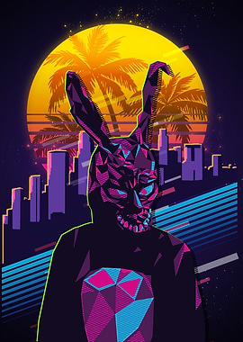 Frank the Bunny 80s Retro