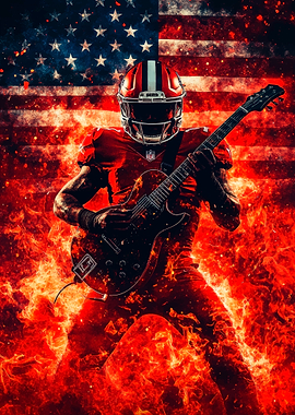 American Football Rock Star