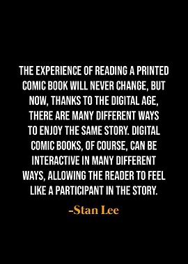 Stan Lee Quote on Comic Books