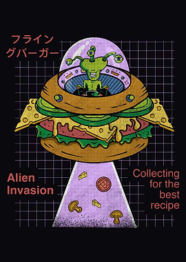 Outer space Burger Invasion