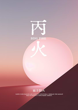 Bing Fire Chinese Symbol