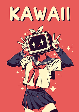 Kawaii Anime TV Girl