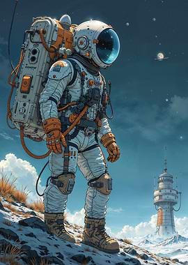 Astronaut on a Distant Planet